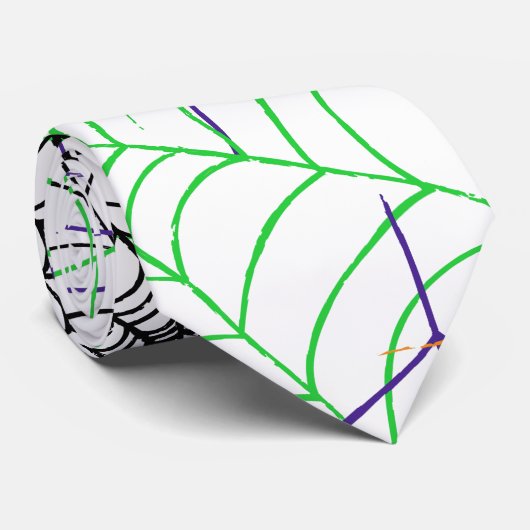 Ein einfaches Halloween-Webmuster Krawatte (Gerollt)