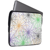 Ein einfaches Halloween-Webmuster Laptopschutzhülle (Vorne Rechts)