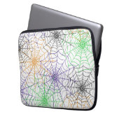 Ein einfaches Halloween-Webmuster Laptopschutzhülle (Vorderseite Links)