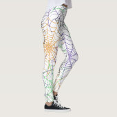 Ein einfaches Halloween-Webmuster Leggings (Rechts)