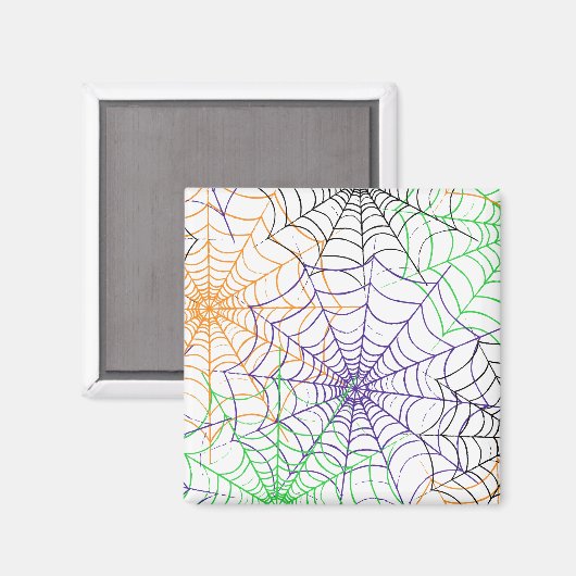 Ein einfaches Halloween-Webmuster Magnet (Vorderseite/Rückseite)