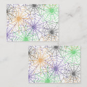 Ein einfaches Halloween-Webmuster Mitteilungskarte (Vorne/Hinten)