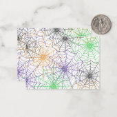 Ein einfaches Halloween-Webmuster Mitteilungskarte (Vorderseite/Rückseite Beispiel)