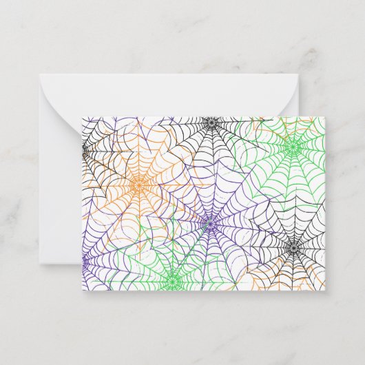 Ein einfaches Halloween-Webmuster Mitteilungskarte (Vorderseite)