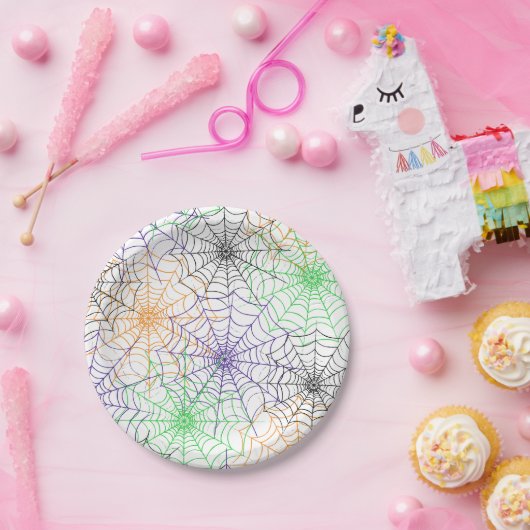 Ein einfaches Halloween-Webmuster Pappteller (Party)