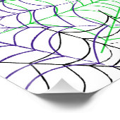 Ein einfaches Halloween-Webmuster Poster (Ecke)