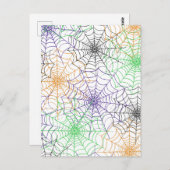 Ein einfaches Halloween-Webmuster Postkarte (Vorne/Hinten)