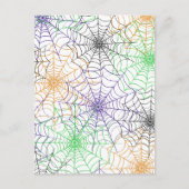 Ein einfaches Halloween-Webmuster Postkarte (Vorderseite)