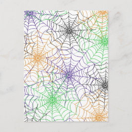 Ein einfaches Halloween-Webmuster Postkarte