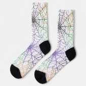 Ein einfaches Halloween-Webmuster Socken (Linkes Detail)