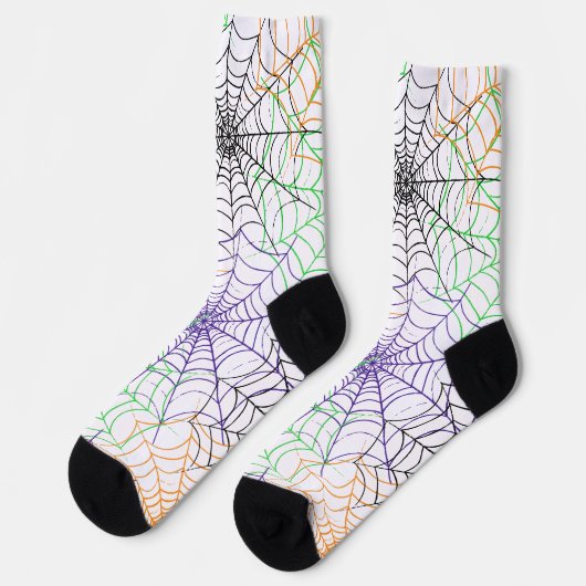 Ein einfaches Halloween-Webmuster Socken (Linkes Detail)