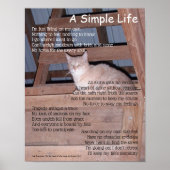 Ein einfaches Lebensgedicht Poster (Vorne)