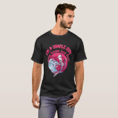 Ein einfaches Mädchen, das Koi Fisch Liebe T-Shirt (Vorne ganz)