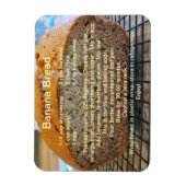 Ein einfaches Rezept für Bananenbrot auf einem Mag Magnet (Vertikal)