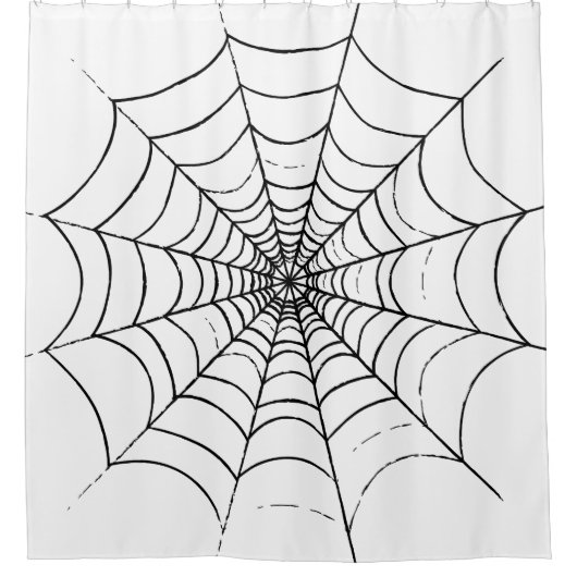 Ein einfaches Spinnennetz Duschvorhang (Vorderseite)