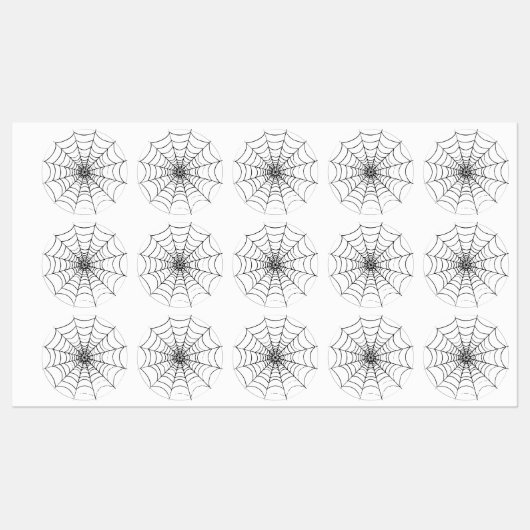 Ein einfaches Spinnennetz Etiketten (Blatt)
