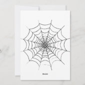 Ein einfaches Spinnennetz Feiertagskarte (Rückseite)