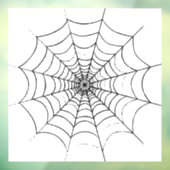 Ein einfaches Spinnennetz Fensteraufkleber (Blatt 3)