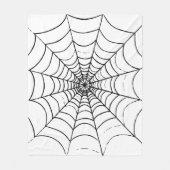Ein einfaches Spinnennetz Fleecedecke (Vorderseite)