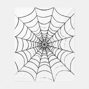 Ein einfaches Spinnennetz Fleecedecke