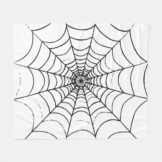 Ein einfaches Spinnennetz Fleecedecke (Vorderseite (Horizontal))