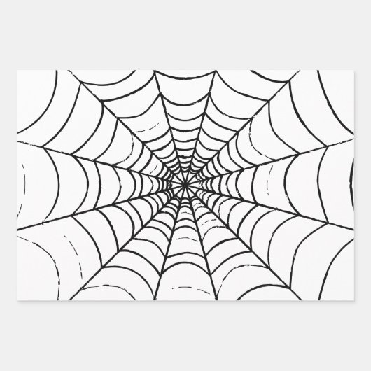 Ein einfaches Spinnennetz Geschenkpapier Set (Vorderseite 2)