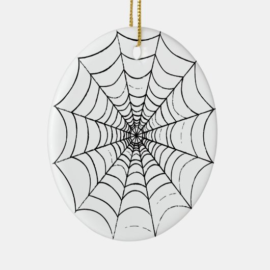 Ein einfaches Spinnennetz Keramik Ornament (Rechts)