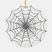 Ein einfaches Spinnennetz Keramik Ornament (Hinten)