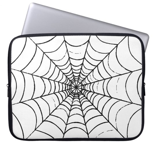 Ein einfaches Spinnennetz Laptopschutzhülle (Vorderseite)