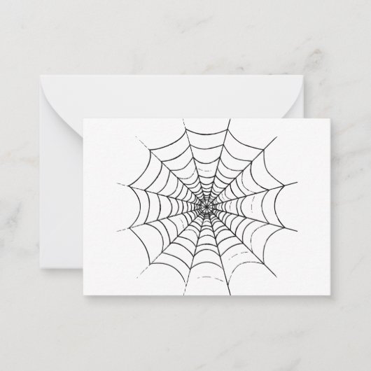Ein einfaches Spinnennetz Mitteilungskarte (Vorderseite)