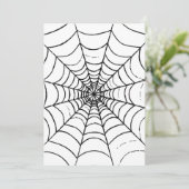 Ein einfaches Spinnennetz - Nah Einladung (Stehend Vorderseite)