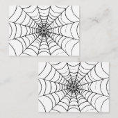 Ein einfaches Spinnennetz - Nah Mitteilungskarte (Vorne/Hinten)