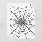 Ein einfaches Spinnennetz - Nah Postkarte (Vorne/Hinten)