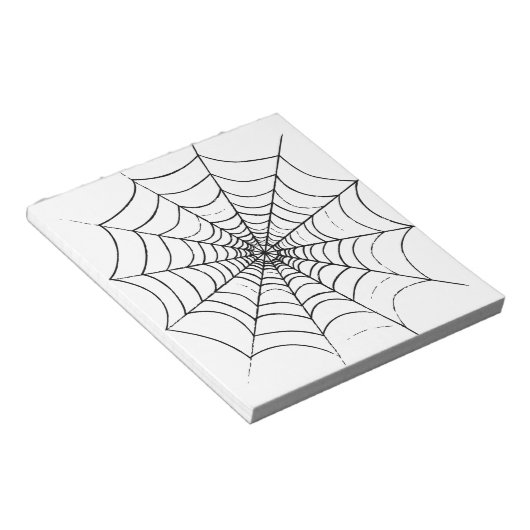 Ein einfaches Spinnennetz Notizblock (angewinkelt)