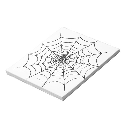 Ein einfaches Spinnennetz Notizblock (Rotiert)