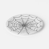 Ein einfaches Spinnennetz Pappteller (Schrägansicht)
