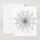 Ein einfaches Spinnennetz Postkarte (Vorne/Hinten)