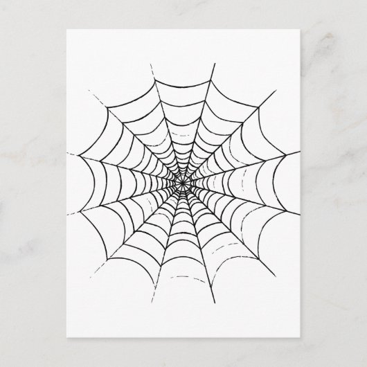 Ein einfaches Spinnennetz Postkarte (Vorderseite)