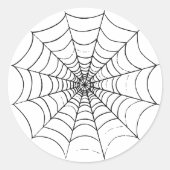 Ein einfaches Spinnennetz Runder Aufkleber (Vorderseite)