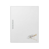 Ein einfarbiger Personalisierter Editor für Monogr Notizblock (Rotiert)