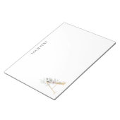 Ein einfarbiger Personalisierter Editor für Monogr Notizblock (angewinkelt)