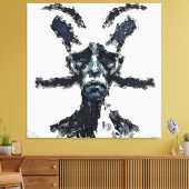 Ein einfarbiges abstraktes Portrait Leinwanddruck (Insitu (Wohnzimmer))