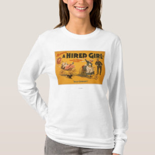 "Ein eingestelltes Mädchen-" T-Shirt