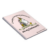 Ein Einhorn Ate My Hausaufgaben Novelty Notizblock (Rechte Seite)