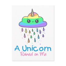 Ein Einhorn geregnet auf mich