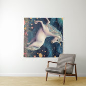 Ein Einhorn in der frühen Nacht Wandteppich (Beispiel (Horizontal))