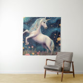 Ein Einhorn in der frühen Nacht Wandteppich (Beispiel)
