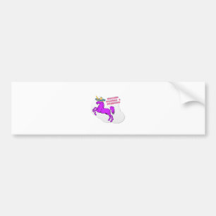 Ein Einhorn mit einem Sombrero Autoaufkleber