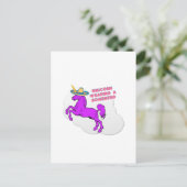 Ein Einhorn mit einem Sombrero Postkarte (Stehend Vorderseite)
