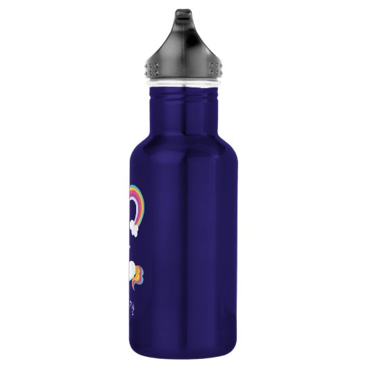 Ein Einhorn unter dem Regenbogen Trinkflasche (Rechts)